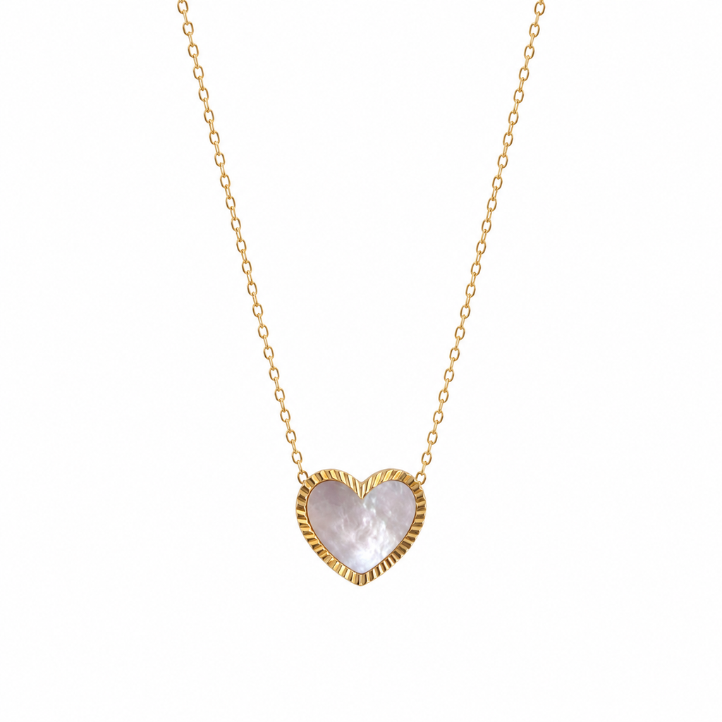 Collar Verano HEART WHITE