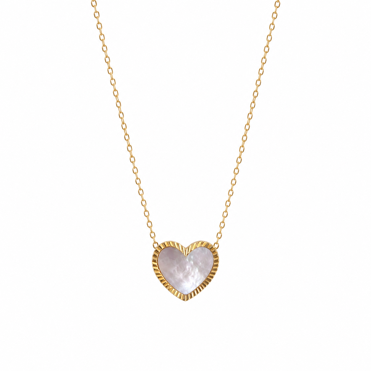 Collar Verano HEART WHITE