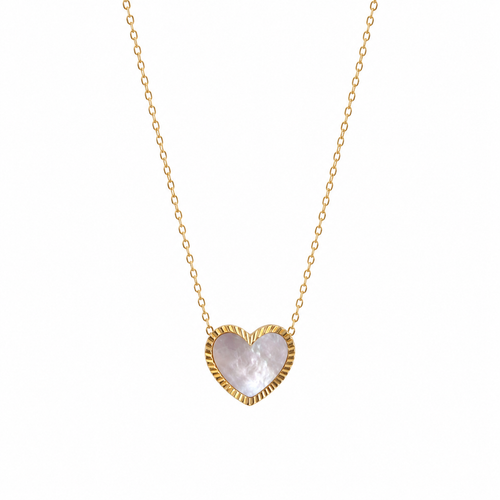 Collar Verano HEART WHITE